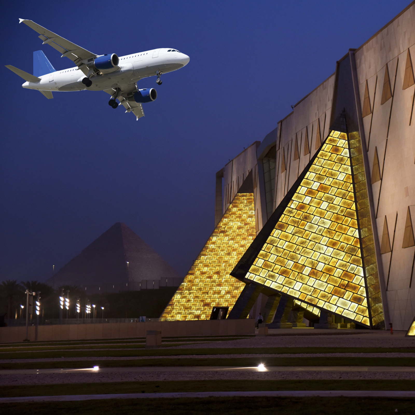 Cairo Excursion by Plane with Visit to the New Grand Egyptian Museum (GEM)